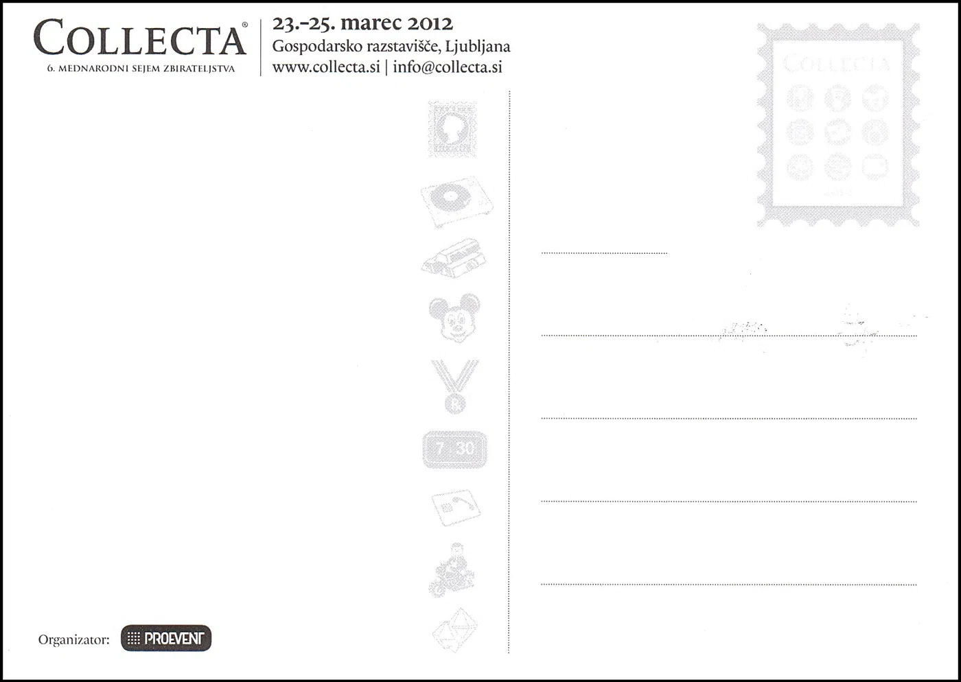 POŠTA SLOVENIJE NA SEJMU COLLECTA 2012 